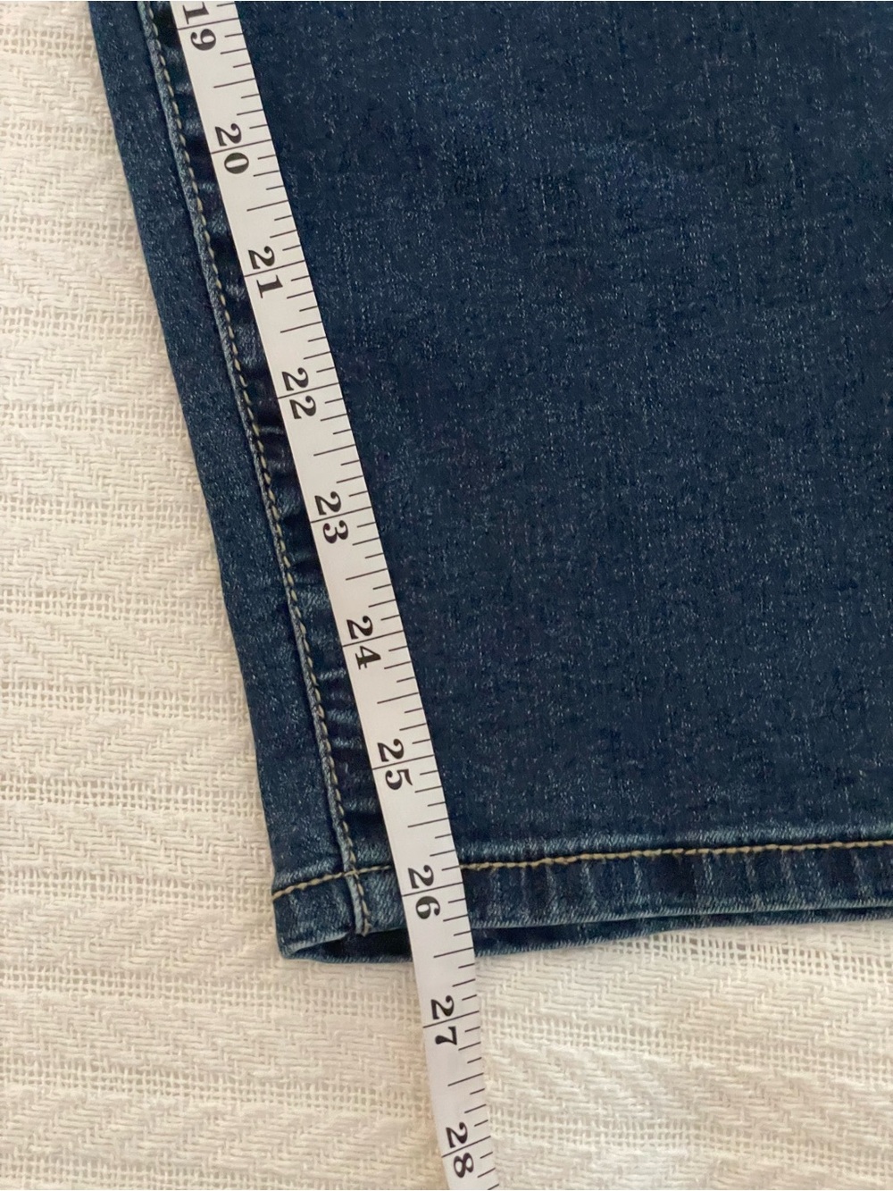 Dark Wash Ankle Length Jeans, plus size 26W - Picture 5 of 6